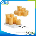 Flameless Real Wax Rechargeable LED Candle Light With Remote Control